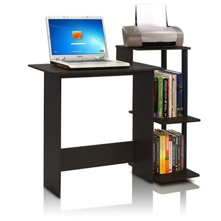 Furinno Furinno Efficient Home Laptop Notebook Computer Desk; Espresso & Black - 33.6 x 39.6 x 15.6 in. 11192EX/BK